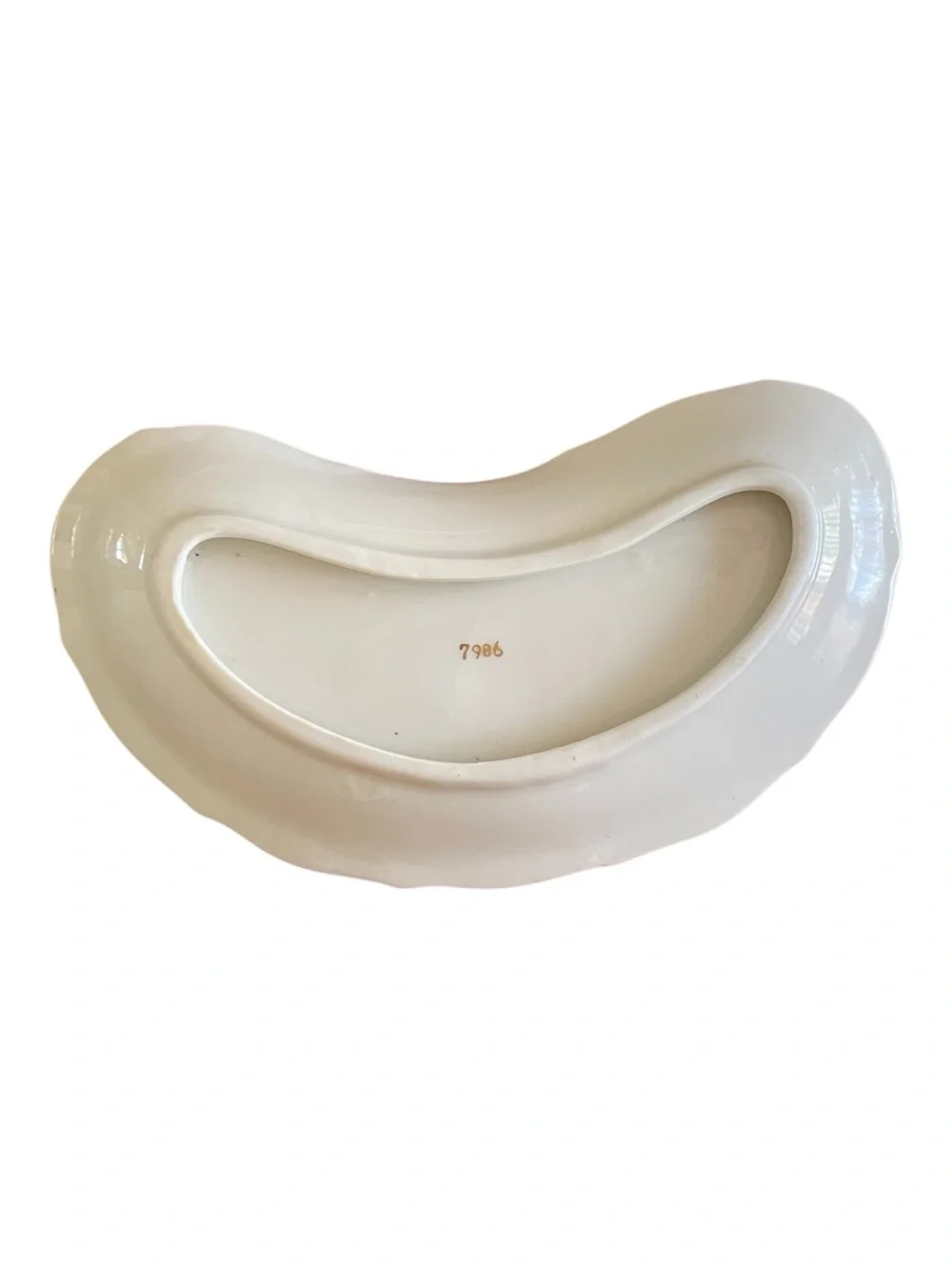 Vintage Royal Crown Japan Spring Time Crescent Bone Dish Butterflies Cottagecore